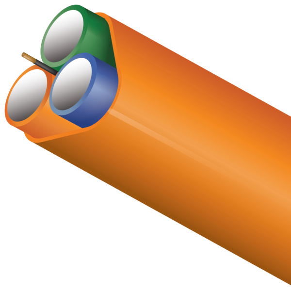FuturePath configuration consisting of 2, 3, or 4 conduits, available in a variety of sizes and wall types. A perfect choice for customers who would like to plan for future possibilities using larger standard fiber cables. 
