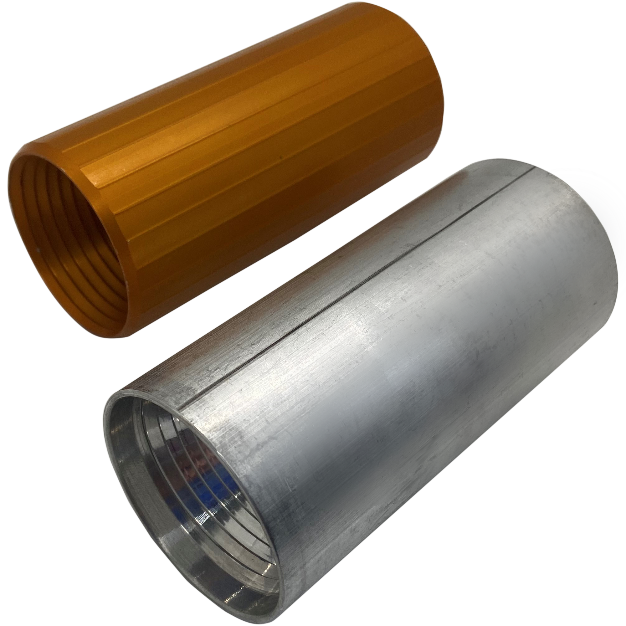 Reverse-threaded aluminum coupler. Tapered threads accommodate a wide range of conduit OD's within a given conduit size. Also available in a Riser/Plenum rated version.