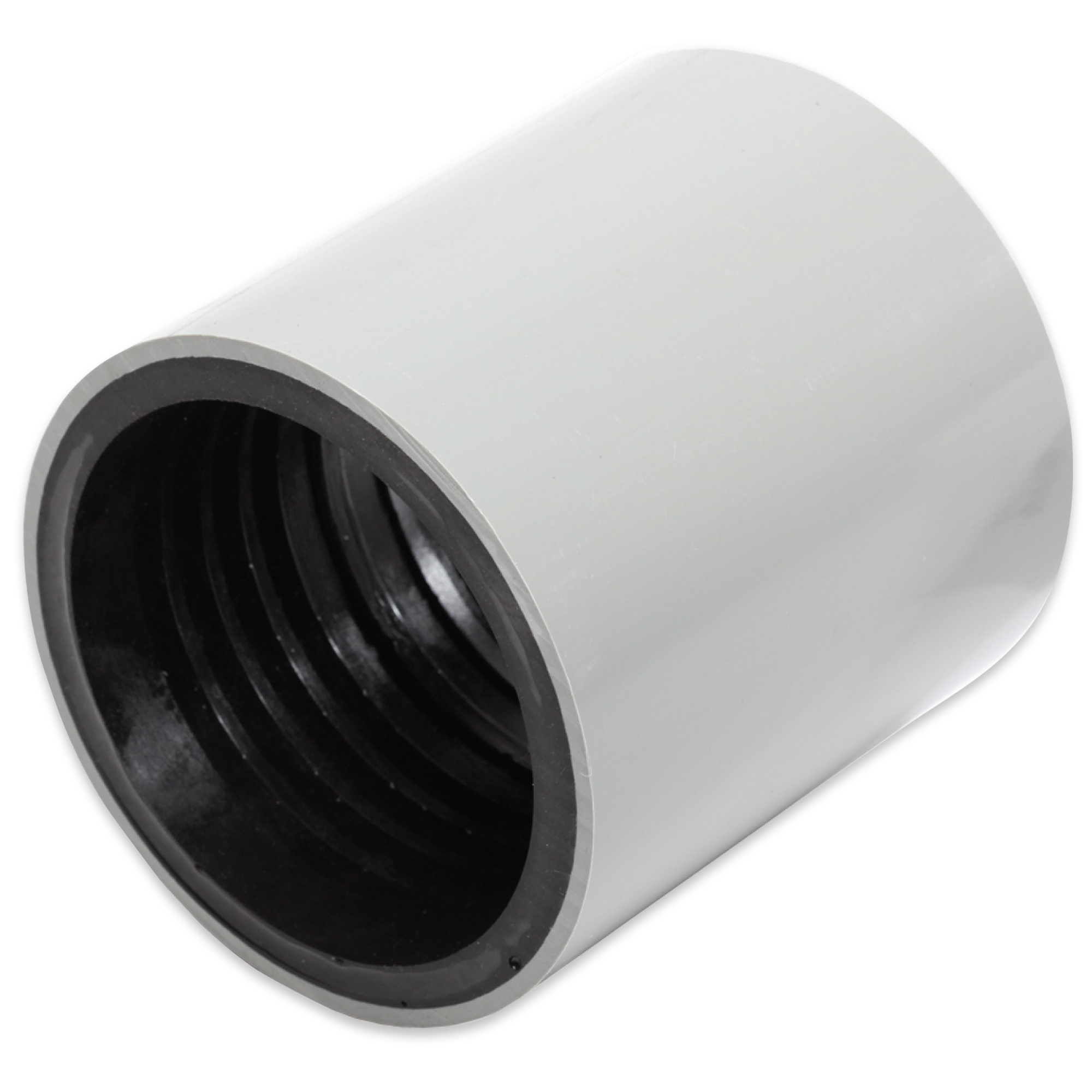A low-cost push-on coupler with a molded rubber gripping insert. Can be used on HDPE, PVC, Fiberglass (FRE), and metal conduit. Transition couplers are used to join ducts with different outside diameters.