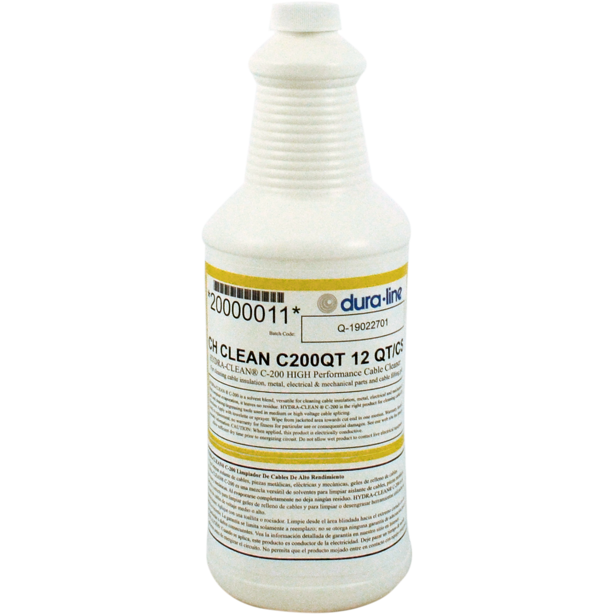 C-200 Multipurpose Cleaner is a versatile multipurpose cleaner and degreaser. It is effective in cleaning electrical cable insulation, fiber optic cable constructions, metal, electrical and mechanical parts. C-200 Multipurpose Cleaner evaporates completely, leaving no residue, and has no adverse effects on high and low density polyethylene, XLPE polyvinyl chloride, EPR or semi-conducting jackets.