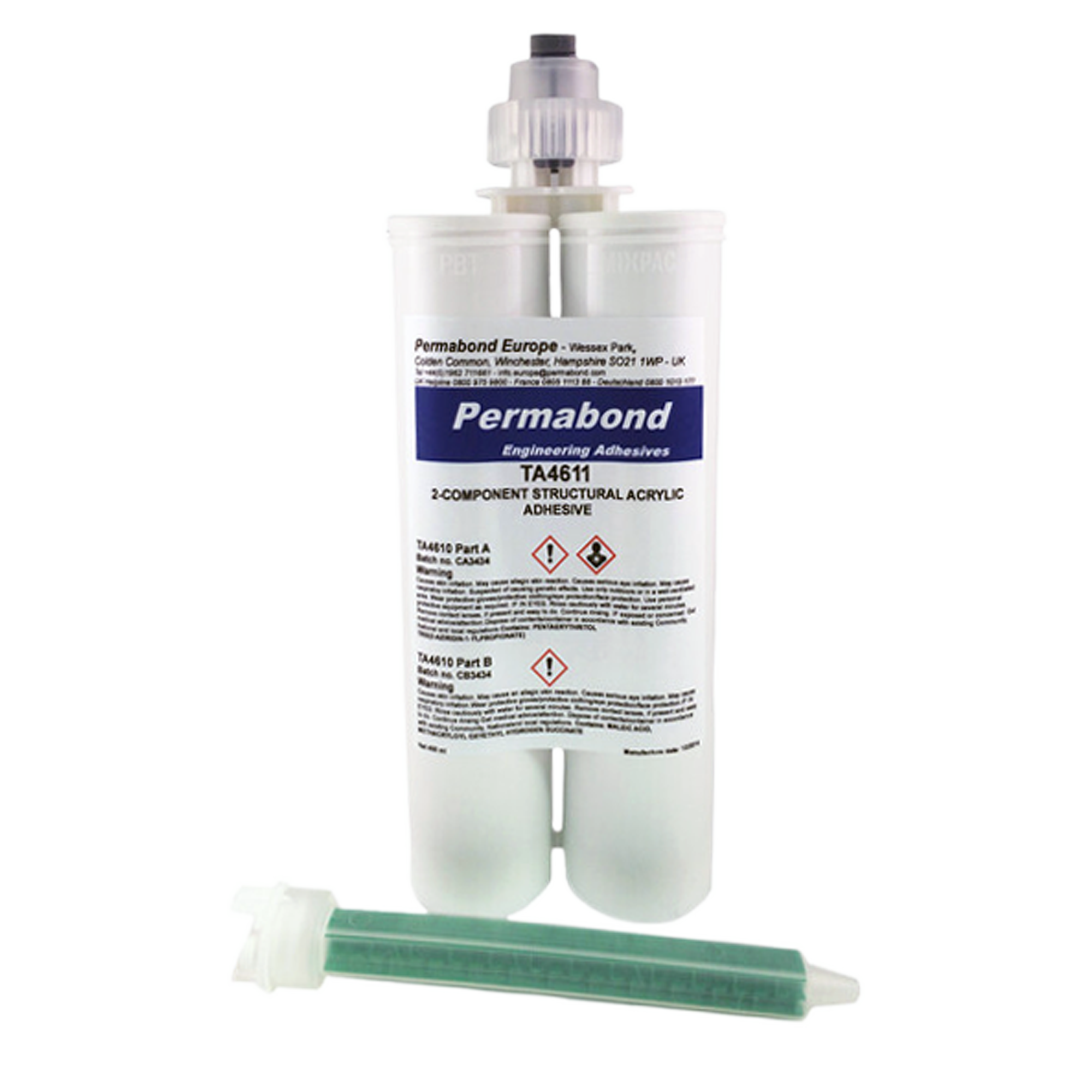 A 2-part, 1:1 toughened acrylic adhesive that bonds and seals conduit connections